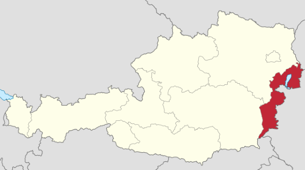 Бургенланд (Австрия) - карта