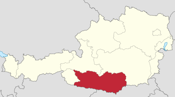 Каринтия (Австрия) - карта